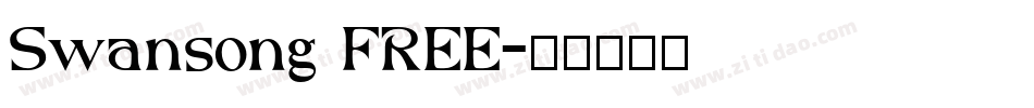 Swansong FREE字体转换